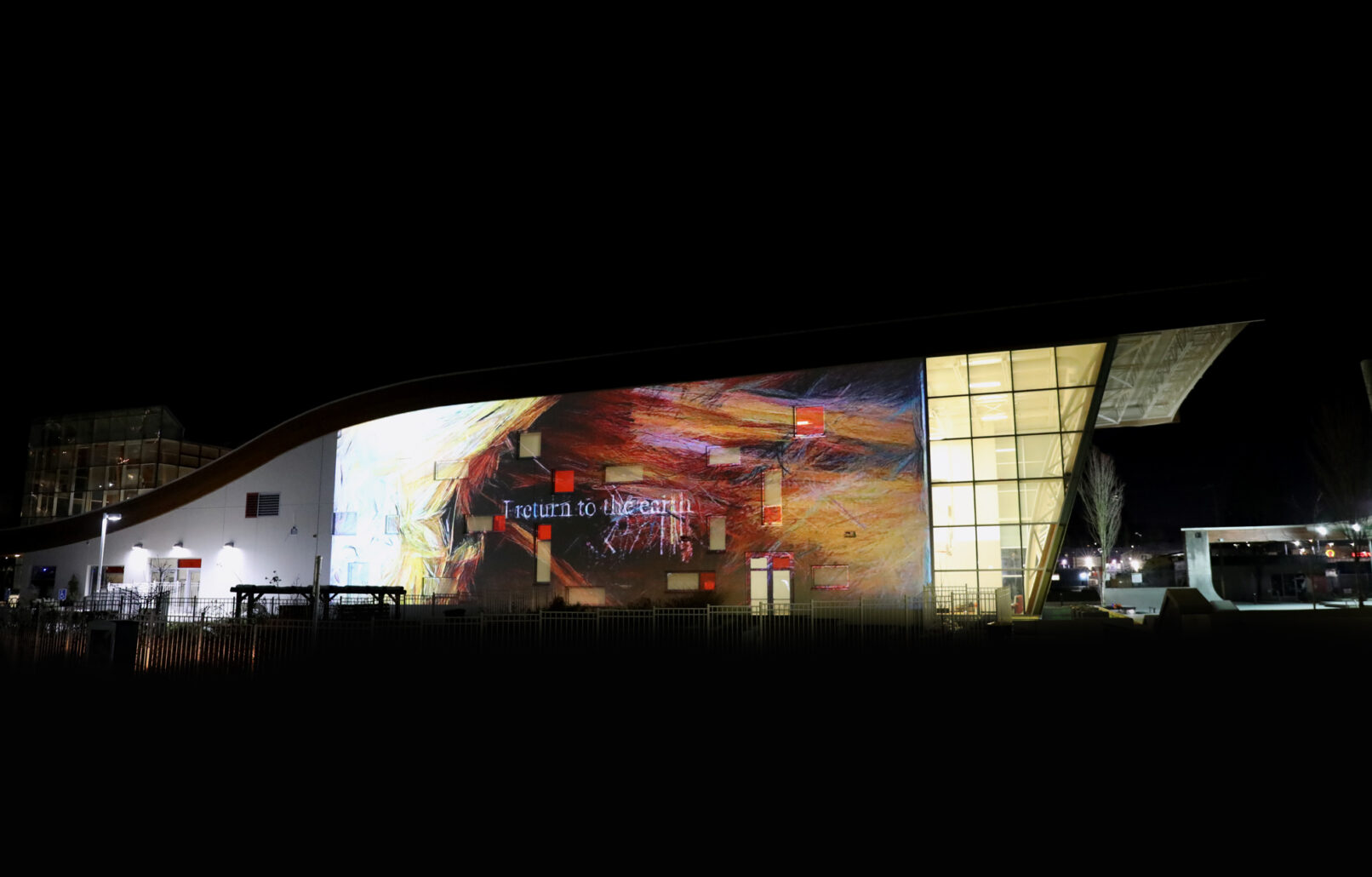 Body as Border: Traces and Flow of Connections (2022) prOphecy sun, Freya Zinovieff, Gabriela Aceves Sepúlveda and Steve DiPaola. Installed at Urban Screen, Surrey B.C.